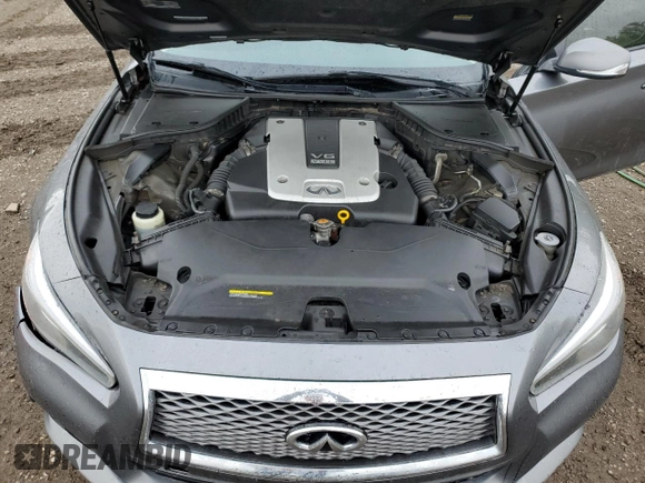 2015 Infiniti Q50 Premium with VIN JN1BV7AR1FM399537, listed as a Copart auction lot 58792395 with 179,391 mi miles and Salvage title. Bid and sale history available at DreamBid. Image 11.