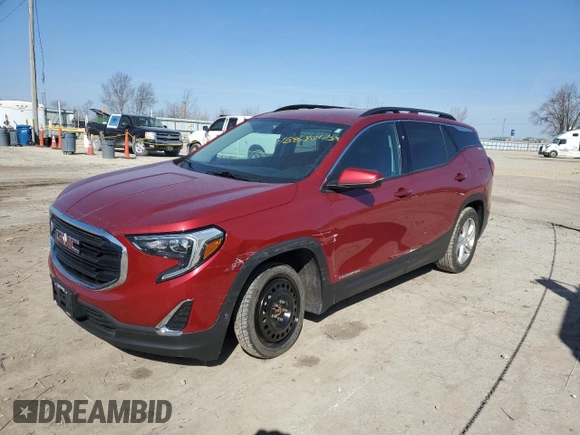 2018 GMC Terrain SLE with VIN 3GKALMEX9JL129646, listed as a Copart auction lot 48846975 with 156,990 mi miles and Salvage Title. Bid and sale history available at carsss.com. Image 1.
