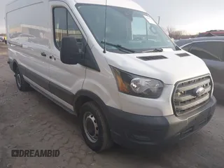 2020 Ford Transit Cargo with VIN 1FTBR1C84LKA91255, listed as a IAAI auction lot 41067146 with 165,207 mi miles. Bid and sale history available at carsss.com. Image 1.