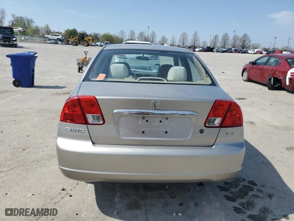 2003 Honda Civic EX with VIN 1HGES267X3L027310, listed as a Copart auction lot 50888405 with 250,413 mi miles and Salvage Title. Bid and sale history available at carsss.com. Image 6.