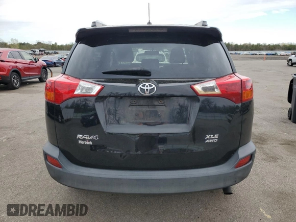 2013 Toyota RAV4 XLE with VIN 2T3RFREVXDW122896, listed as a Copart auction lot 54869835 with 158,649 mi miles and Salvage Title. Bid and sale history available at carsss.com. Image 6.