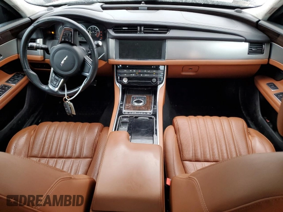 2018 Jaguar XF 35t Portfolio Ltd Edition with VIN SAJBN4EV4JCY53315, listed as a Copart auction lot 45312204 with 54,926 mi miles and Salvage Title. Bid and sale history available at carsss.com. Image 8.