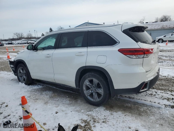 2017 Toyota Highlander Limited with VIN 5TDDZRFH2HS382016, listed as a Copart auction lot 45843765 with 115,181 mi miles and Salvage Title. Bid and sale history available at carsss.com. Image 2.