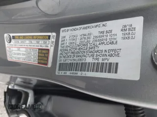 2019 Acura RDX Advance with VIN 5J8TC1H76KL008313, listed as a IAAI auction lot 42065876 with 85,557 mi miles and . Bid and sale history available at DreamBid. Image 9.