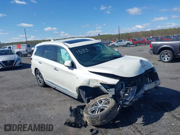 2019 Infiniti QX60 Luxe с VIN 5N1DL0MM4KC521533, выставлен на аукционе IAAI как лот 41983015 с пробегом 70 615 миль миль и . История ставок и продаж доступна на DreamBid. Изображение 1.