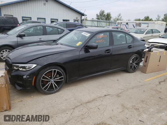 2019 BMW 3 Series 330i xDrive with VIN WBA5R7C54KFH25516, listed as a Copart auction lot 51862063 with 60,835 mi miles and Non Repairable. Bid and sale history available at carsss.com. Image 1.