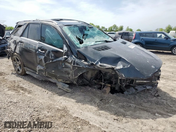 2016 Mercedes-Benz GLE 350 with VIN 4JGDA5JB3GA697255, listed as a Copart auction lot 56719985 with Not provided miles and Salvage title. Bid and sale history available at DreamBid. Image 4.