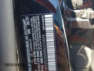 2021 Mercedes-Benz CLA 45 AMG with VIN W1K5J5DB6MN203498, listed as a Copart auction lot 61161904 with 48,058 mi miles and Salvage Title. Bid and sale history available at DreamBid. Image 12.