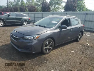 2019 Subaru Impreza Premium with VIN 4S3GTAD60K3742555, listed as a Copart auction lot 60842905 with 83,459 mi miles and Salvage title. Bid and sale history available at DreamBid. Image 1.