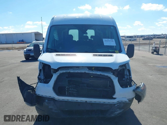 2017 Ford Transit Passenger XL with VIN 1FMZK1CM6HKB46985, listed as a IAAI auction lot 41651746 with 85,510 mi miles. Bid and sale history available at carsss.com. Image 12.