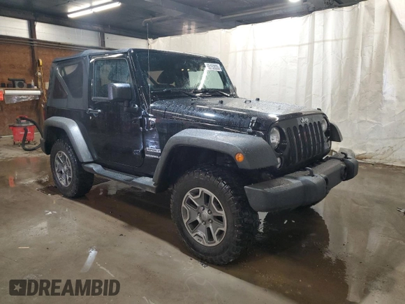 2014 Jeep Wrangler Sport with VIN 1C4AJWAG5EL307945, listed as a Copart auction lot 60152035 with 119,508 mi miles and Salvage title. Bid and sale history available at DreamBid. Image 4.