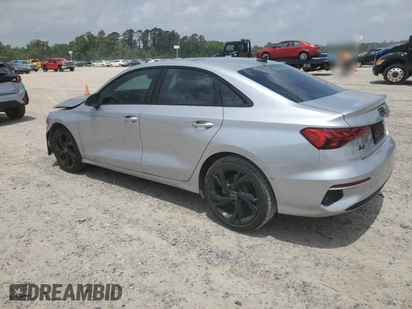 2023 Audi A3 Premium with VIN WAUAUDGY5PA114749, listed as a Copart auction lot 55321875 with 35,087 mi miles and Salvage Title. Bid and sale history available at DreamBid. Image 2.