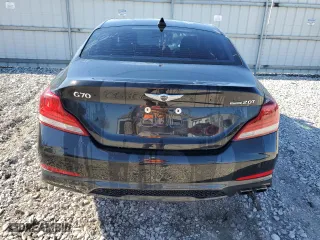 2019 Genesis G70 2.0T Advanced with VIN KMTG34LA6KU031624, listed as a Copart auction lot 42778384 with 68,370 mi miles. Bid and sale history available at carsss.com. Image 6.