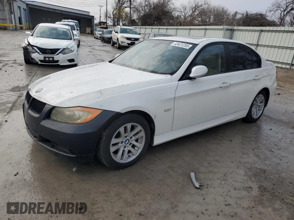 2006 BMW 3 Series 325i with VIN WBAVB13546KX43350, listed as a Copart auction lot 43431255 with 130,734 mi miles and Clean Title. Bid and sale history available at carsss.com. Image 1.