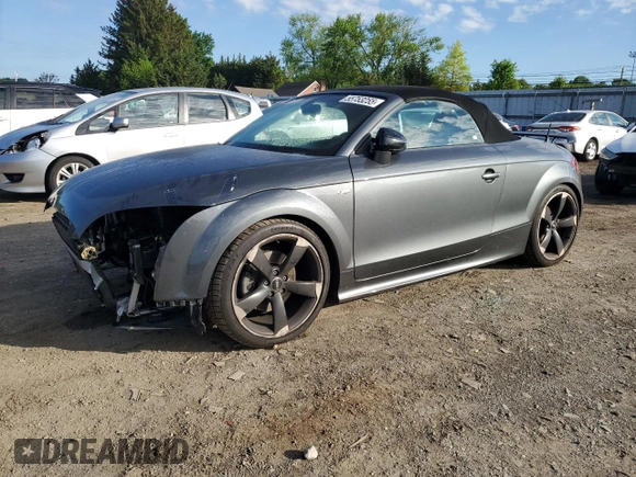 2014 Audi TT Premium Plus with VIN TRUSFAFKXE1004232, listed as a Copart auction lot 58706175 with 113,835 mi miles and Salvage title. Bid and sale history available at DreamBid. Image 1.