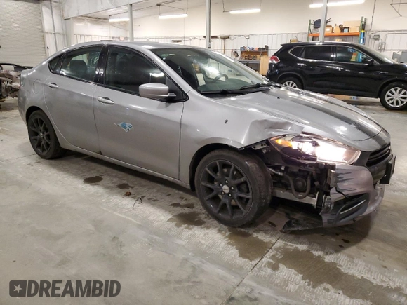 2016 Dodge Dart SE with VIN 1C3CDFAA5GD584950, listed as a Copart auction lot 53951675 with 95,239 mi miles and Salvage Title. Bid and sale history available at DreamBid. Image 4.