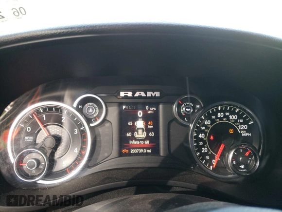 2021 Ram 2500 Tradesman with VIN 3C6UR5CL7MG557622, listed as a Copart auction lot 52726775 with 203,739 mi miles and Salvage title. Bid and sale history available at DreamBid. Image 9.