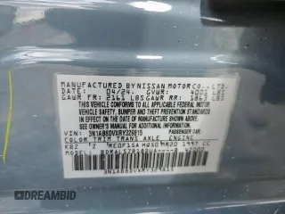 2024 Nissan Sentra SR with VIN 3N1AB8DVXRY329815, listed as a Copart auction lot 56524915 with 18,428 mi miles and Salvage title. Bid and sale history available at DreamBid. Image 13.
