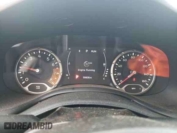 2020 Jeep Renegade Latitude with VIN ZACNJABB2LPL86875, listed as a Copart auction lot 57559765 with 59,806 mi miles and Salvage title. Bid and sale history available at DreamBid. Image 9.