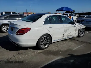 2015 Mercedes-Benz C 300 with VIN 55SWF4JBXFU079976, listed as a Copart auction lot 50727145 with 67,285 mi miles and Salvage Title. Bid and sale history available at carsss.com. Image 3.
