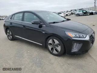 2020 Hyundai Ioniq Hybrid SEL with VIN KMHC85LC2LU240474, listed as a Copart auction lot 46126095 with 90,561 mi miles and Salvage Title. Bid and sale history available at carsss.com. Image 4.