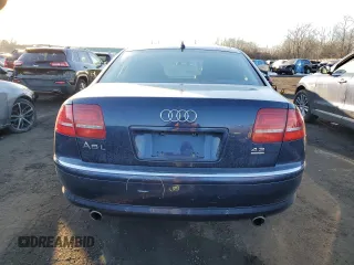 2010 Audi A8 with VIN WAURVAFA2AN008181, listed as a Copart auction lot 88643975 with 109,506 mi miles and Salvage title. Bid and sale history available at DreamBid. Image 6.