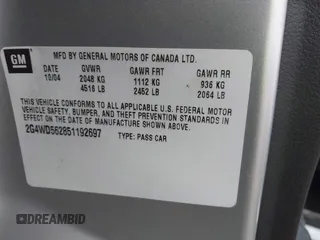 2005 Buick LaCrosse CXL z VIN 2G4WD562851192697, wystawiony jako IAAI lot #42077095 z przebiegiem 180 838 mil mil oraz . Historia ofert i sprzedaży dostępna na DreamBid. Obrazek 9.