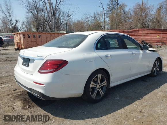 2017 Mercedes-Benz E 300 Luxury with VIN WDDZF4KB9HA091714, listed as a IAAI auction lot 42038333 with 107,358 mi miles and . Bid and sale history available at DreamBid. Image 4.