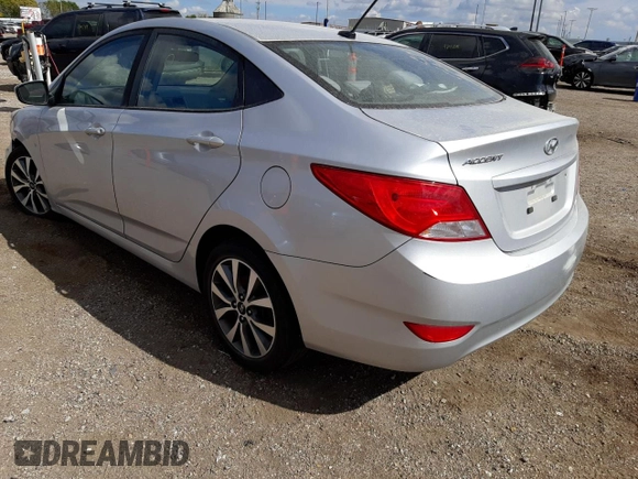 2017 Hyundai Accent SE with VIN KMHCT4AEXHU283030, listed as a Copart auction lot 61574902 with 0 mi miles. Bid and sale history available at carsss.com. Image 3.