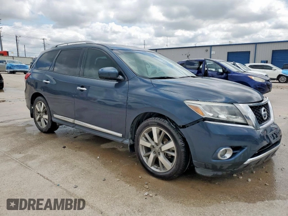 2015 Nissan Pathfinder SV with VIN 5N1AR2MN9FC703515, listed as a Copart auction lot 58198325 with 154,468 mi miles and Salvage title. Bid and sale history available at DreamBid. Image 4.