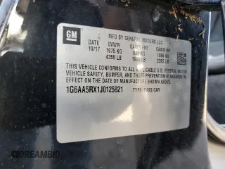 2018 Cadillac ATS RWD z VIN 1G6AA5RX1J0125821, wystawiony jako Copart lot #52019835 z przebiegiem Nie podano mil oraz Szkoda całkowita • Salvage title. Historia ofert i sprzedaży dostępna na DreamBid. Obrazek 13.