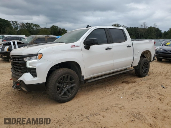 2022 Chevrolet Silverado 1500 LT Trail Boss with VIN 3GCUDFED1NG671782, listed as a Copart auction lot 81838534 with 42,763 mi miles and Salvage Title. Bid and sale history available at DreamBid. Image 1.