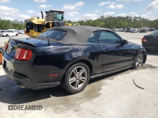 2012 Ford Mustang V6 with VIN 1ZVBP8EM0C5207975, listed as a Copart auction lot 52574655 with 161,516 mi miles and Salvage Title. Bid and sale history available at carsss.com. Image 3.