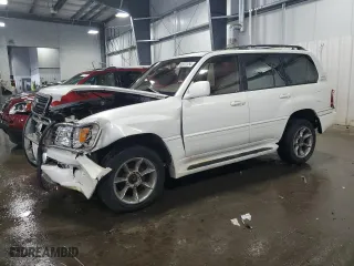 2000 Lexus LX 470 with VIN JT6HT00W9Y0109333, listed as a Copart auction lot 47589965 with 261,766 mi miles and Salvage Title. Bid and sale history available at carsss.com. Image 1.