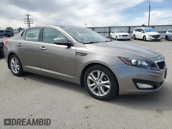 2013 Kia Optima EX with VIN 5XXGN4A79DG222138, listed as a Copart auction lot 56686335 with 85,801 mi miles and Salvage title. Bid and sale history available at DreamBid. Image 4.