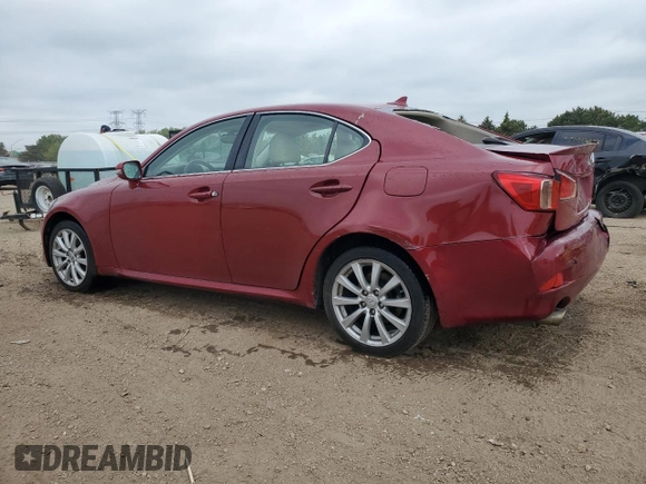 2012 Lexus IS 250 z VIN JTHCF5C27C5054925, wystawiony jako Copart lot #56701885 z przebiegiem 99 558 mil mil oraz Szkoda całkowita • Salvage title. Historia ofert i sprzedaży dostępna na DreamBid. Obrazek 2.