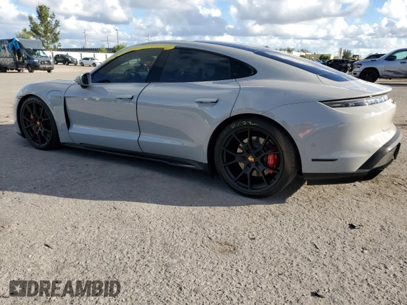 2023 Porsche Taycan GTS with VIN WP0AD2Y1XPSA47197, listed as a Copart auction lot 75230133 with 15,292 mi miles and . Bid and sale history available at DreamBid. Image 2.
