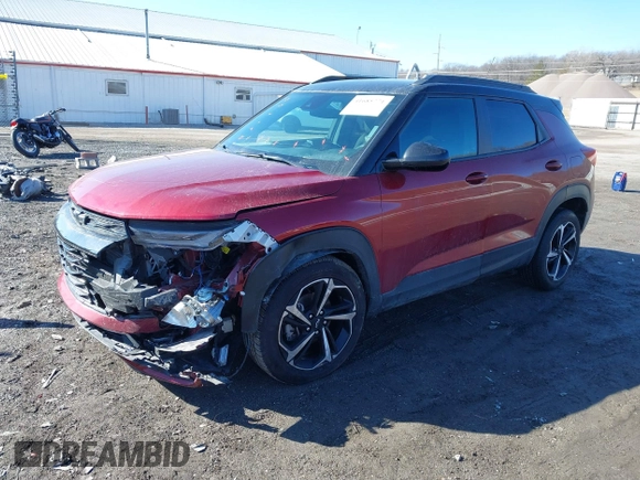 2022 Chevrolet TrailBlazer RS with VIN KL79MTSL4NB047027, listed as a IAAI auction lot 41685771 with 73,899 mi miles and . Bid and sale history available at DreamBid. Image 18.