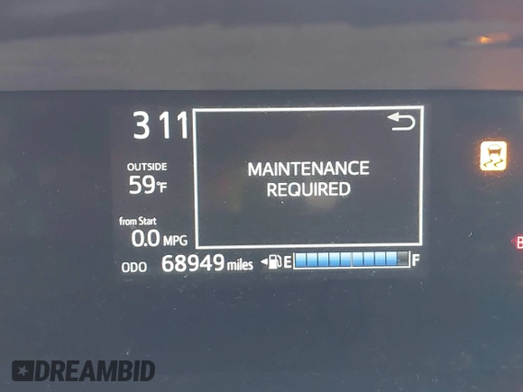 2018 Toyota Prius One z VIN JTDKDTB34J1604846, wystawiony jako IAAI lot #41976214 z przebiegiem 68 949 mil mil oraz . Historia ofert i sprzedaży dostępna na DreamBid. Obrazek 16.