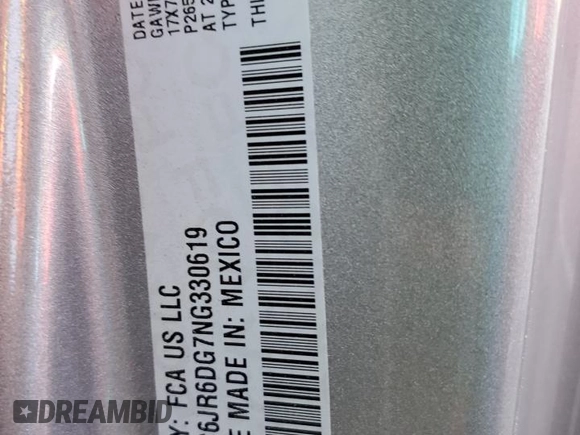 2022 Ram 1500 Tradesman with VIN 3C6JR6DG7NG330619, listed as a Copart auction lot 46096875 with 12,919 mi miles and Salvage title. Bid and sale history available at DreamBid. Image 13.