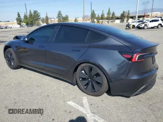2025 Tesla Model 3 Long Range z VIN 5YJ3E1EB0SF986178, wystawiony jako Copart lot #57612115 z przebiegiem Nie podano mil oraz Szkoda całkowita • Salvage title. Historia ofert i sprzedaży dostępna na DreamBid. Obrazek 2.