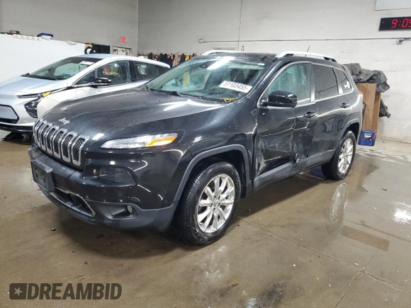 2014 Jeep Cherokee Limited with VIN 1C4PJMDS1EW266615, listed as a Copart auction lot 51103455 with 84,557 mi miles and Salvage Title. Bid and sale history available at carsss.com. Image 1.