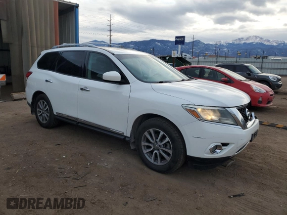 2013 Nissan Pathfinder Platinum with VIN 5N1AR2MM0DC645900, listed as a Copart auction lot 86576684 with 183,530 mi miles and Salvage Title. Bid and sale history available at carsss.com. Image 4.