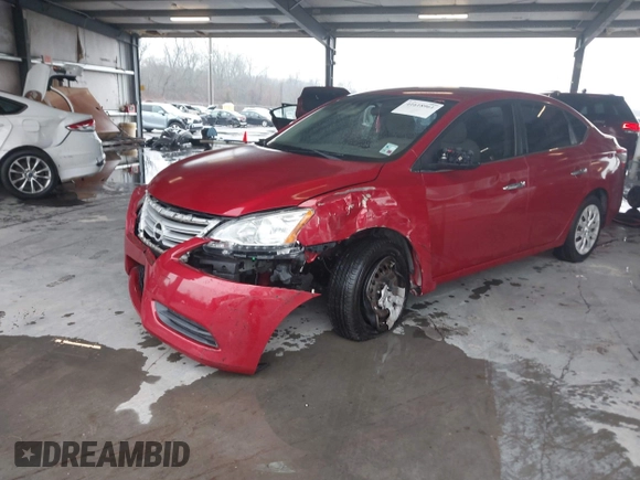 2013 Nissan Sentra SV with VIN 3N1AB7AP3DL777464, listed as a IAAI auction lot 41618961 with 89,886 mi miles. Bid and sale history available at carsss.com. Image 6.