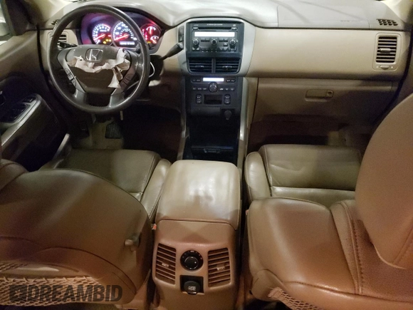 2006 Honda Pilot EX-L with VIN 2HKYF18506H563925, listed as a Copart auction lot 54539435 with 199,442 mi miles and Salvage Title. Bid and sale history available at DreamBid. Image 8.