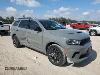 2024 Dodge Durango GT Plus with VIN 1C4RDHDG8RC248462, listed as a Copart auction lot 80324934 with 2,384 mi miles and Salvage title. Bid and sale history available at DreamBid. Image 4.