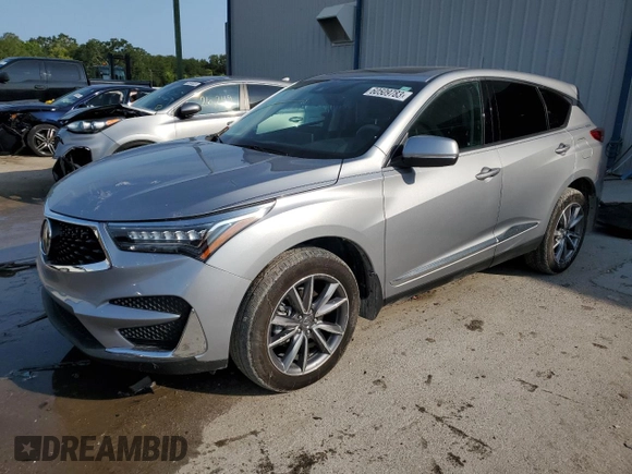 2020 Acura RDX w/Technology Pkg with VIN 5J8TC2H53LL029951, listed as a Copart auction lot 60509783 with 20,220 mi miles. Bid and sale history available at carsss.com. Image 1.