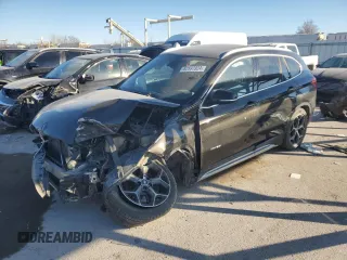2016 BMW X1 xDrive28i with VIN WBXHT3C36GP880207, listed as a Copart auction lot 82597924 with 145,444 mi miles and Salvage Title. Bid and sale history available at carsss.com. Image 1.