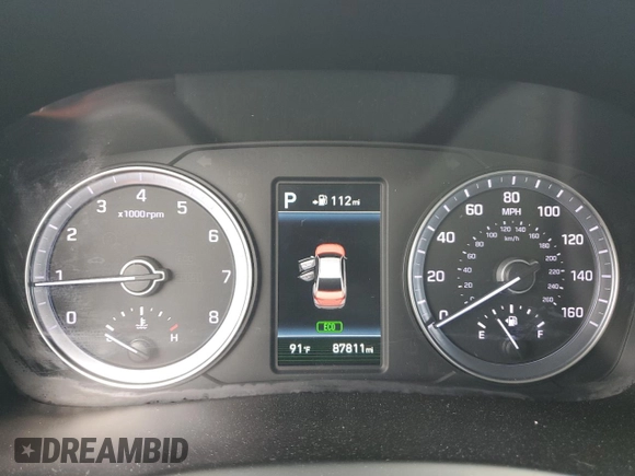 2018 Hyundai Sonata Sport with VIN 5NPE34AF3JH670704, listed as a Copart auction lot 51283555 with 87,811 mi miles and Salvage Title. Bid and sale history available at carsss.com. Image 9.