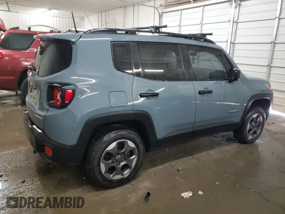 2017 Jeep Renegade Sport with VIN ZACCJBAB1HPG23090, listed as a Copart auction lot 52855115 with 72,821 mi miles and Salvage Title. Bid and sale history available at carsss.com. Image 3.